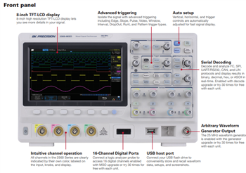 B&K Precision 2560 Series Oscilloscopes